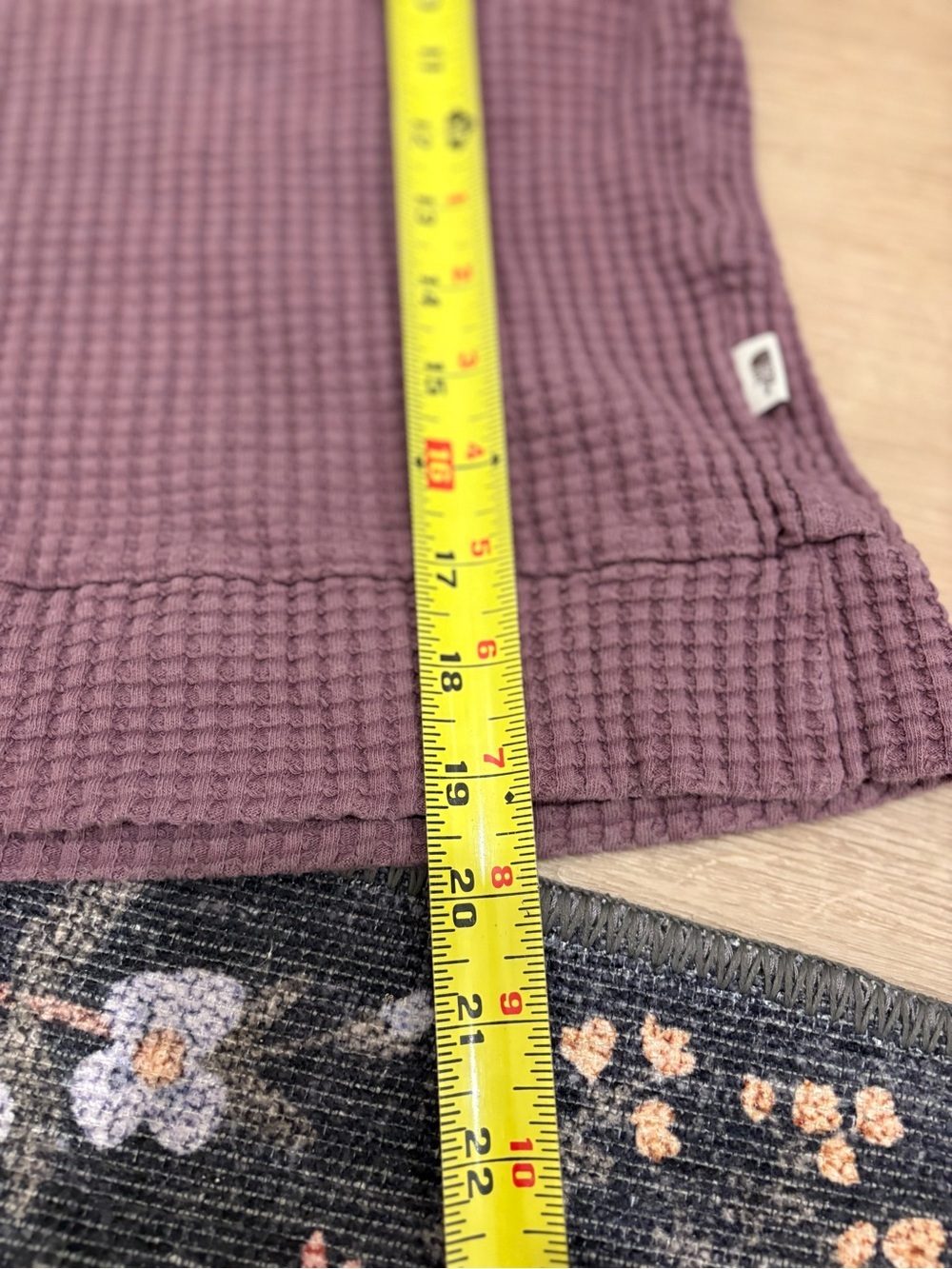 The North Face Waffle-Knit Mock Neck Sweater - Mauve Plum - Picture 6 of 7